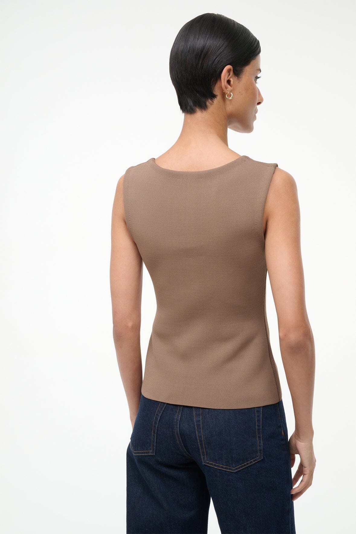 STAUD Sale Marisa Top Taupe