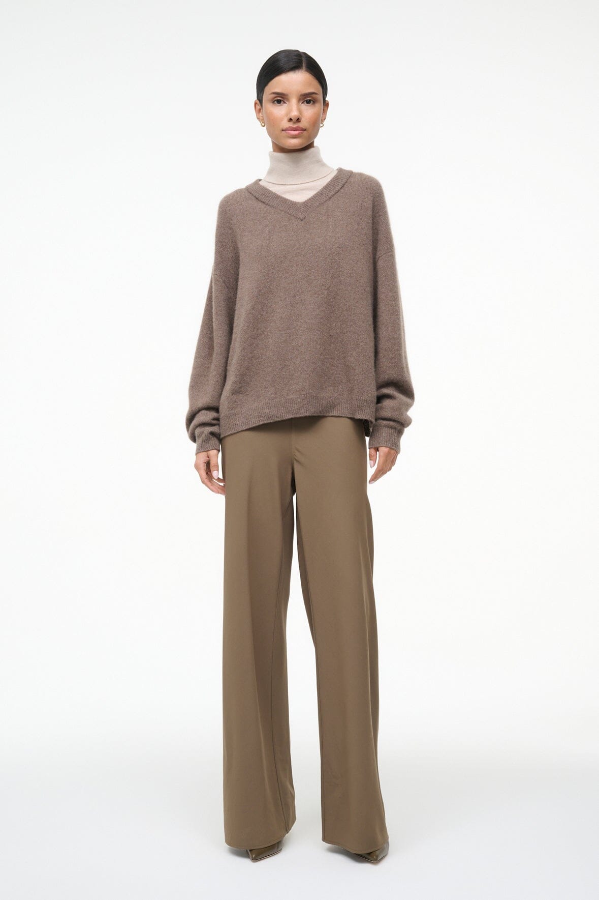 STAUD Sale Doris Cashmere Sweater Truffle
