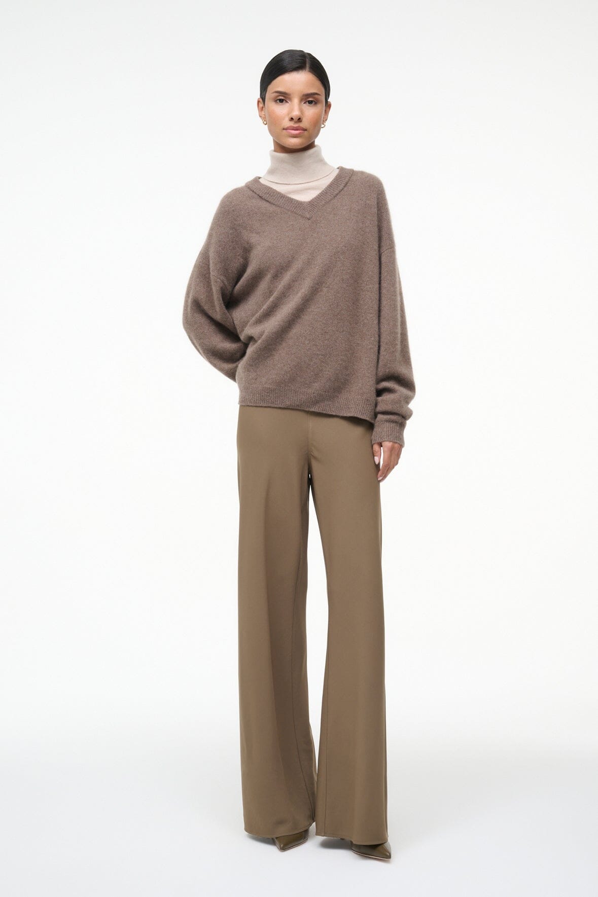 STAUD Sale Doris Cashmere Sweater Truffle