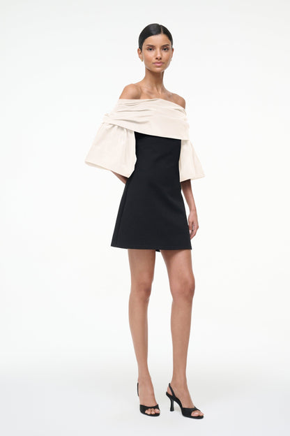STAUD Sale Harper Dress Black Ivory