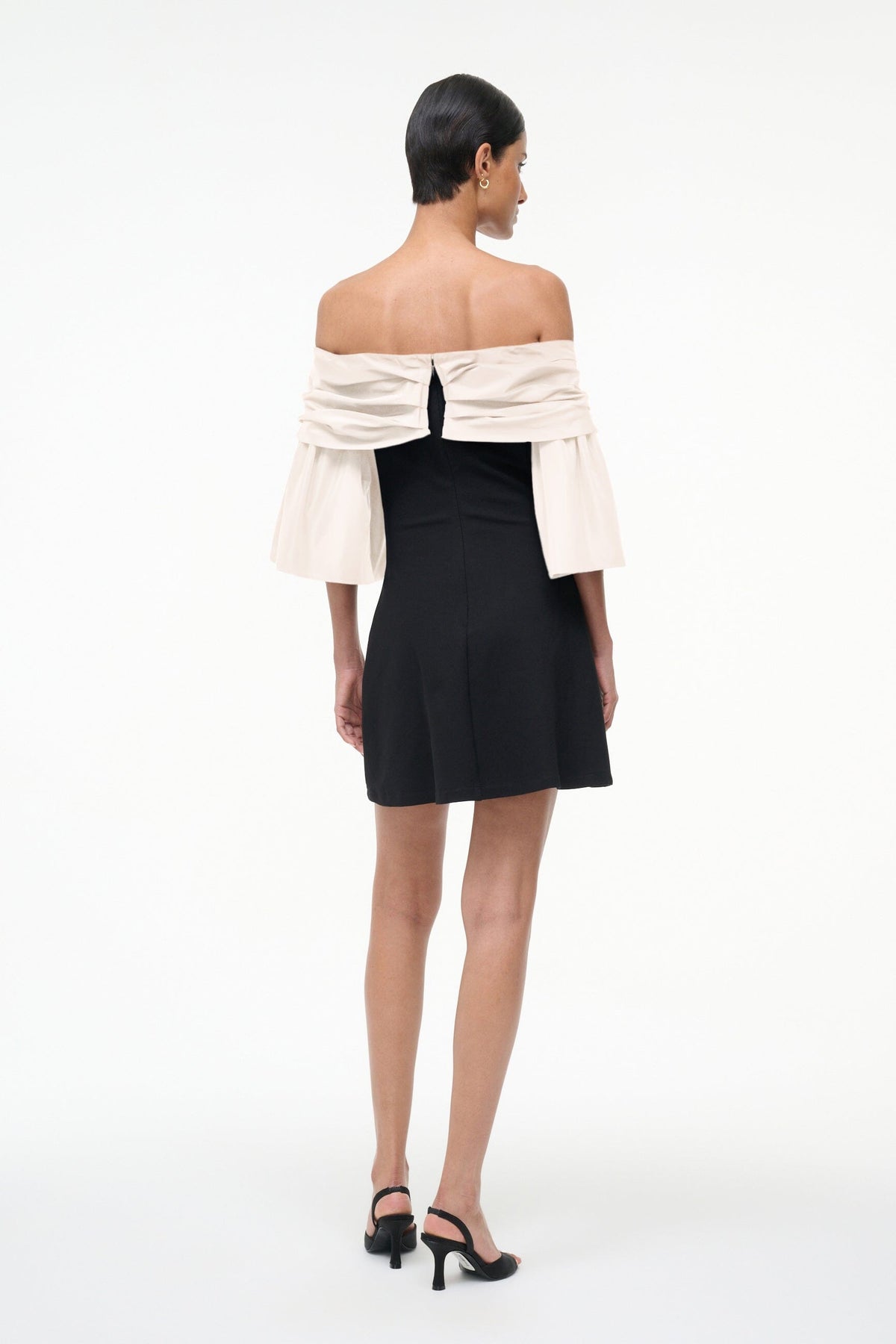 STAUD Sale Harper Dress Black Ivory