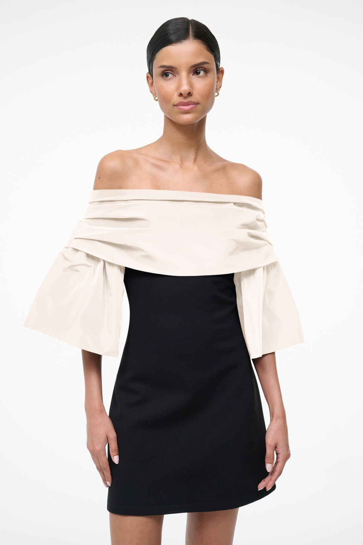 STAUD Sale Harper Dress Black Ivory