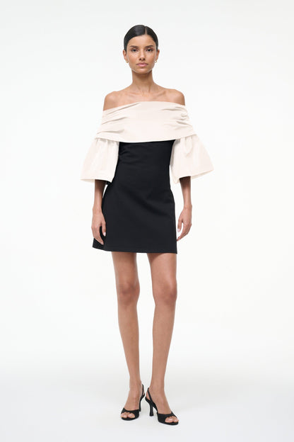 STAUD Sale Harper Dress Black Ivory