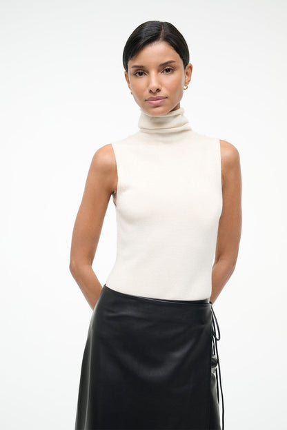 STAUD Sale Canal Top Ivory