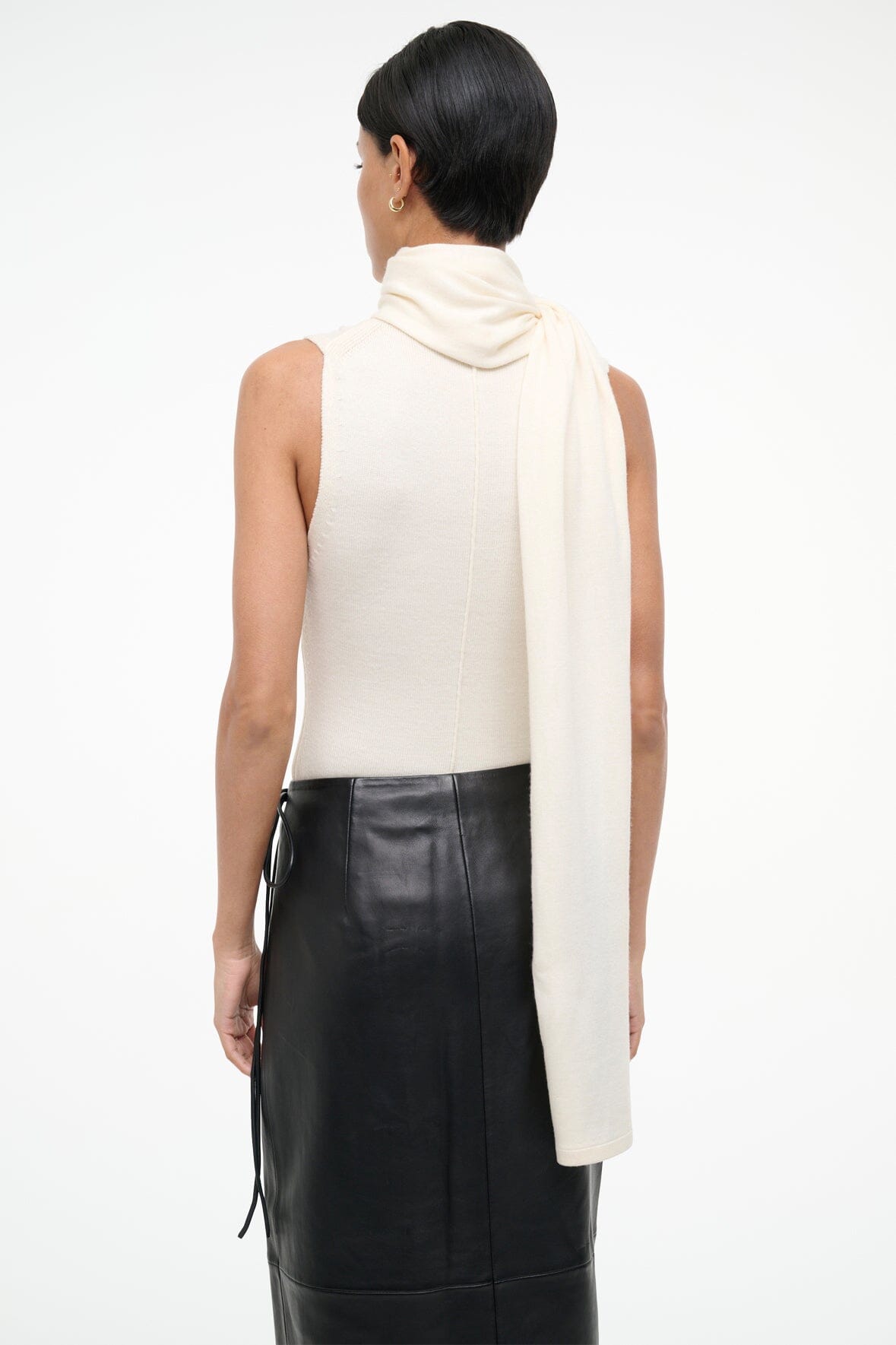 STAUD Sale Canal Top Ivory