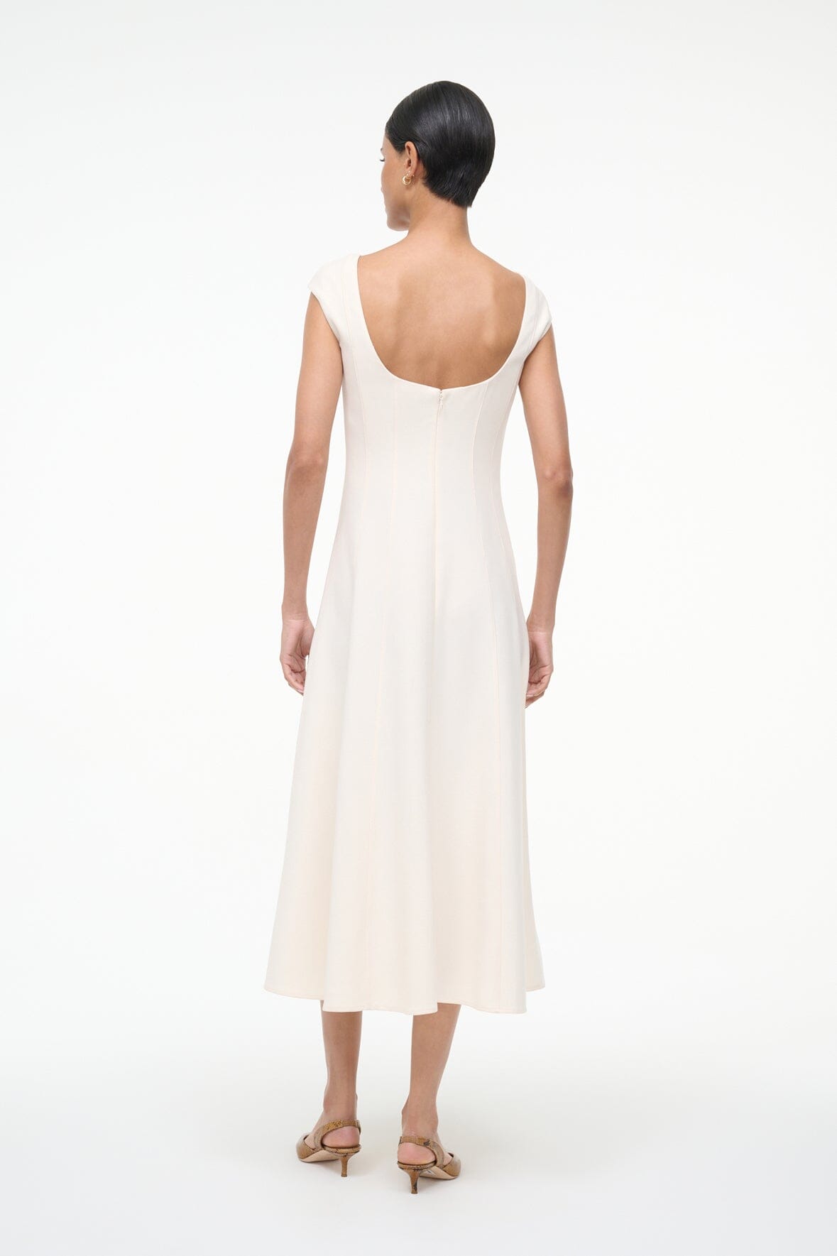 STAUD Sale Charlotte Dress Ecru