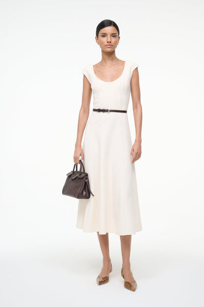 STAUD Sale Charlotte Dress Ecru