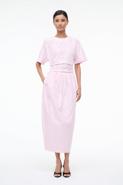 STAUD Sale Michelina Dress Puff Pink