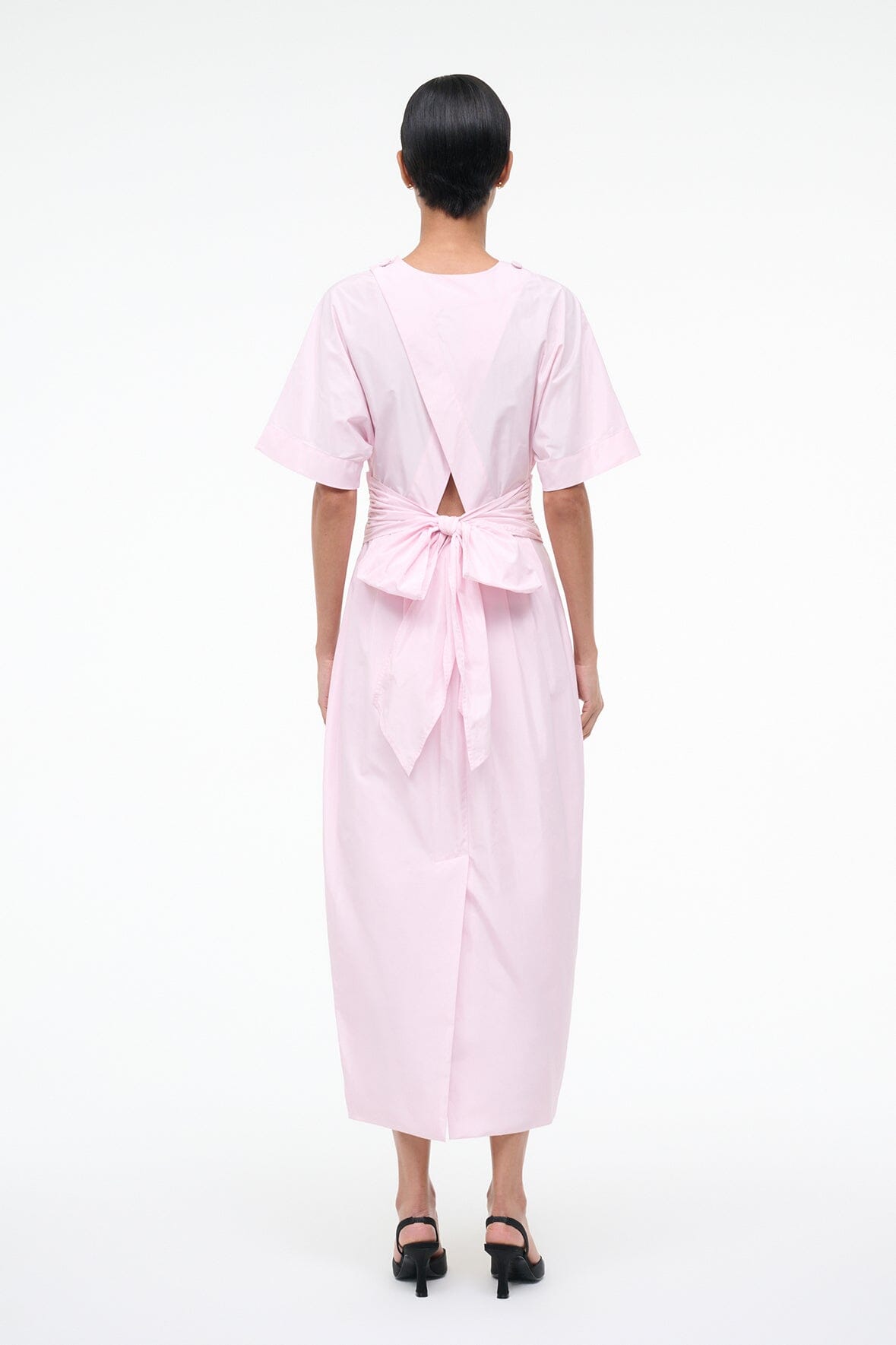 STAUD Sale Michelina Dress Puff Pink