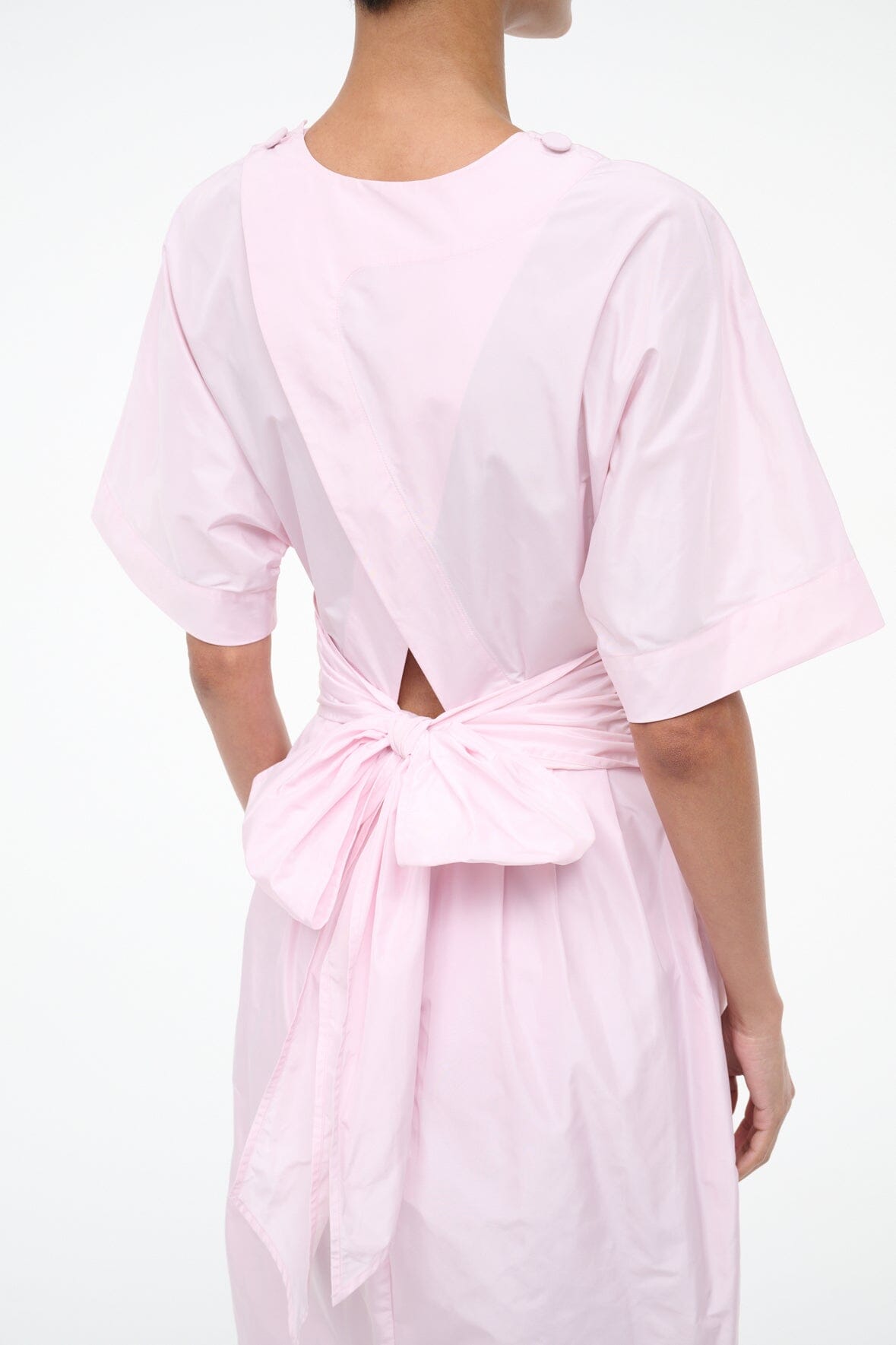 STAUD Sale Michelina Dress Puff Pink