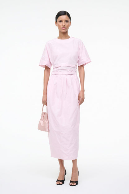 STAUD Sale Michelina Dress Puff Pink