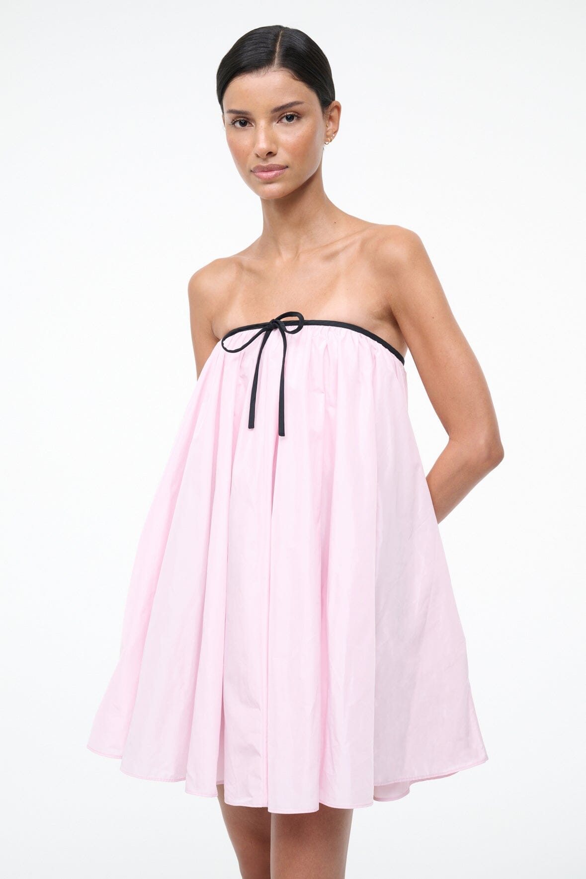 STAUD Sale Sofia Dress Puff Pink