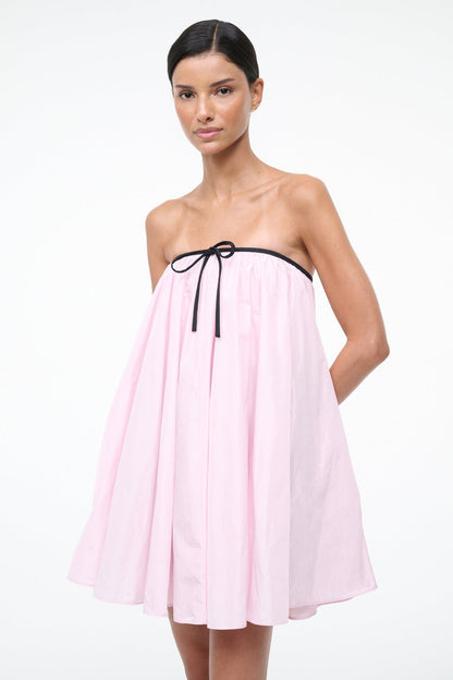 STAUD Sale Sofia Dress Puff Pink