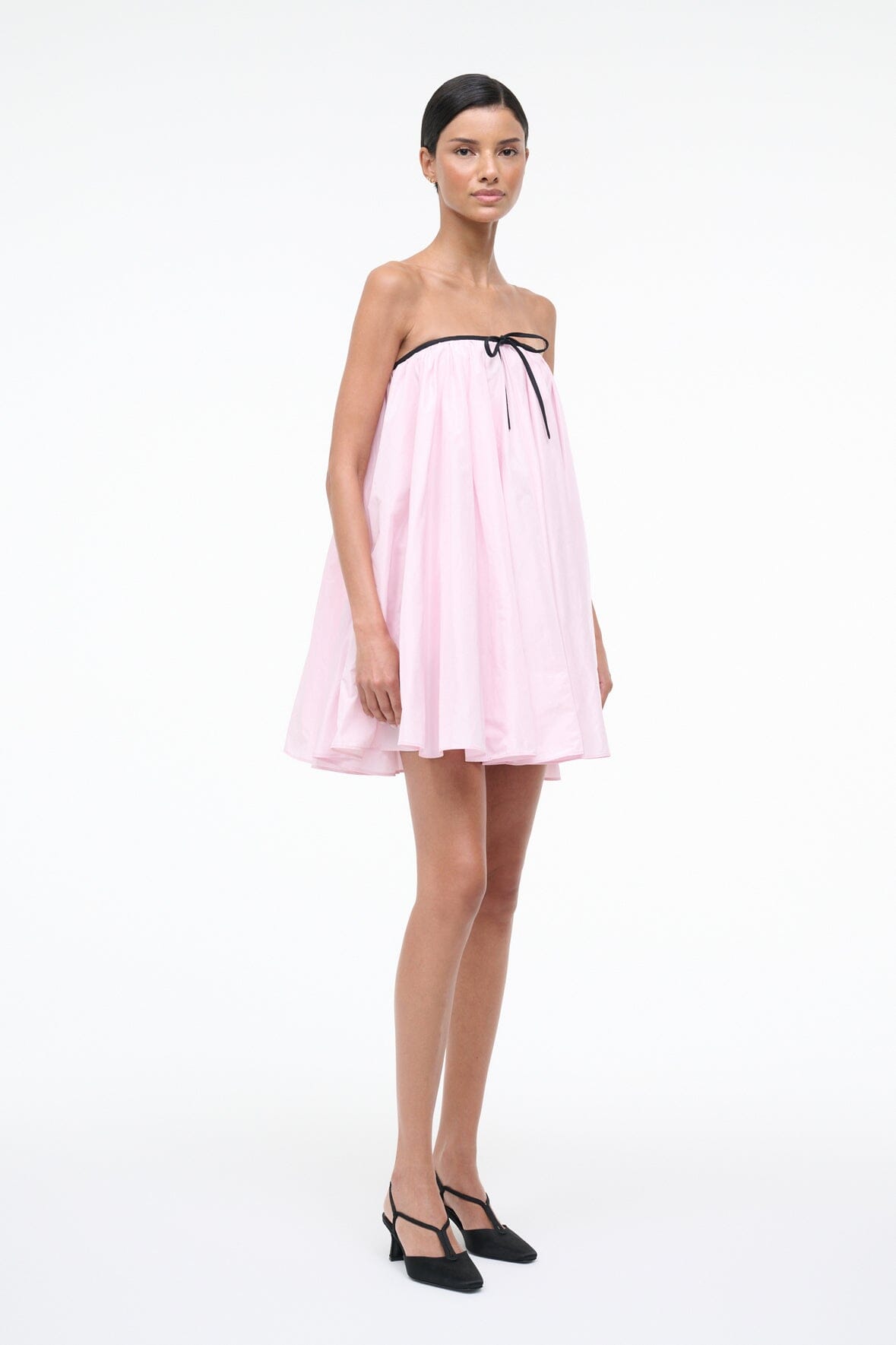 STAUD Sale Sofia Dress Puff Pink