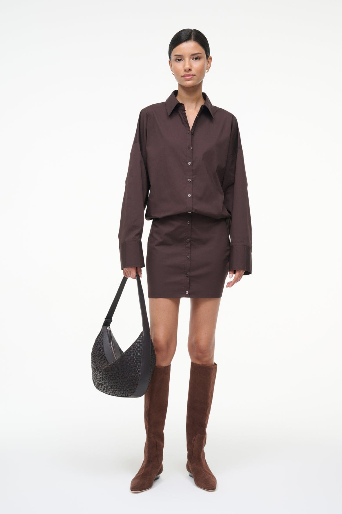 STAUD Sale Cynthia Dress Earth