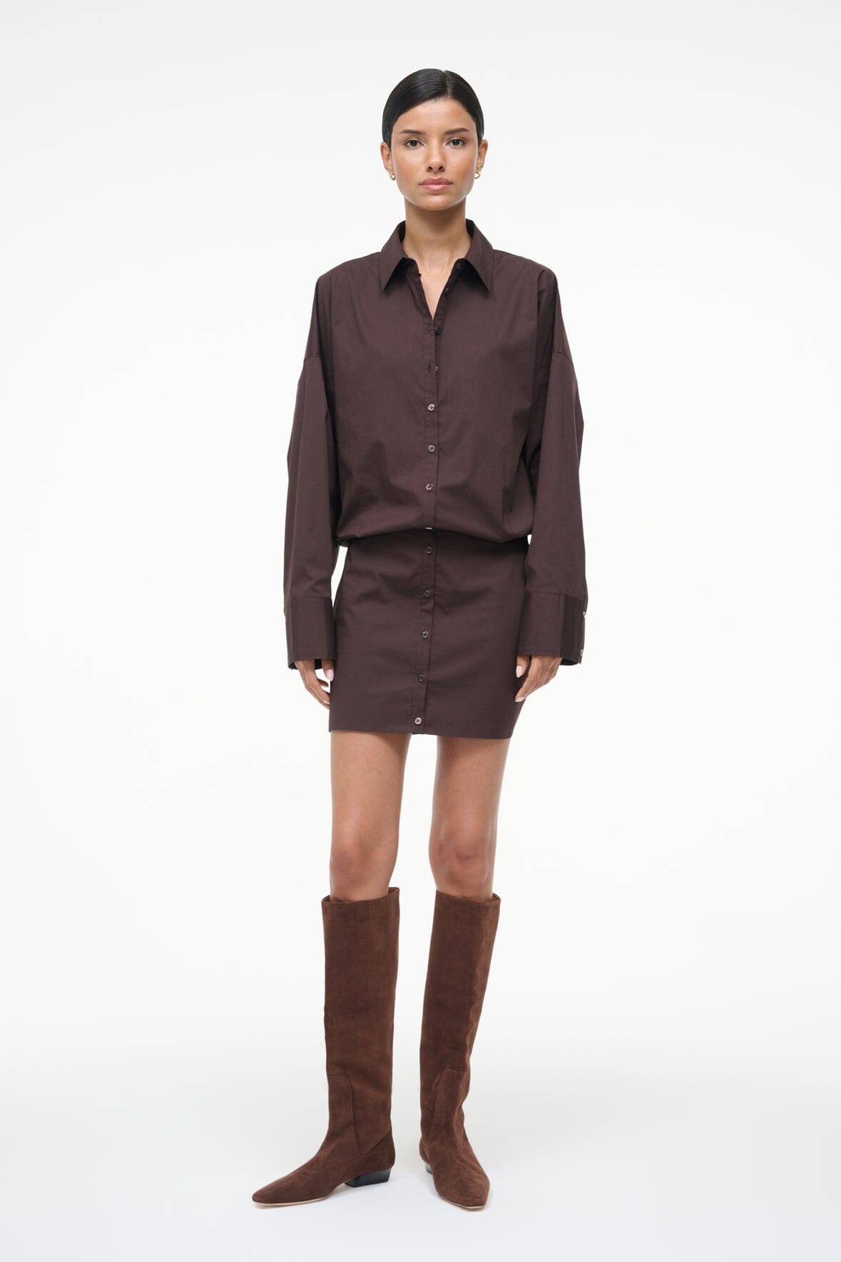 STAUD Sale Cynthia Dress Earth