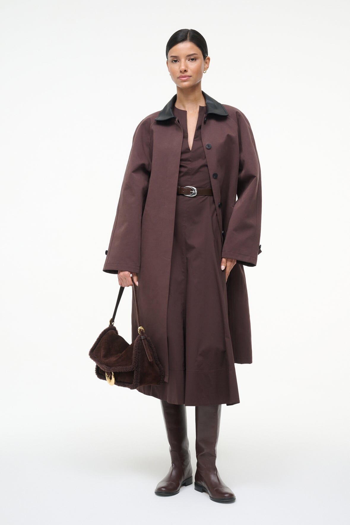 STAUD Sale Frances Dress Earth