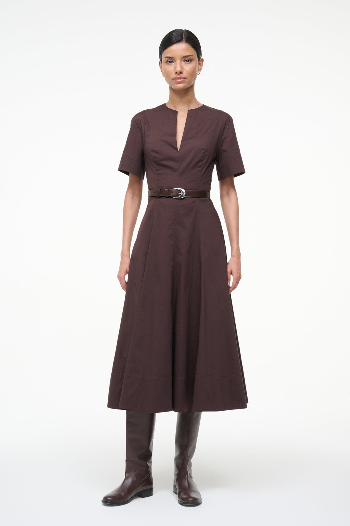 STAUD Sale Frances Dress Earth