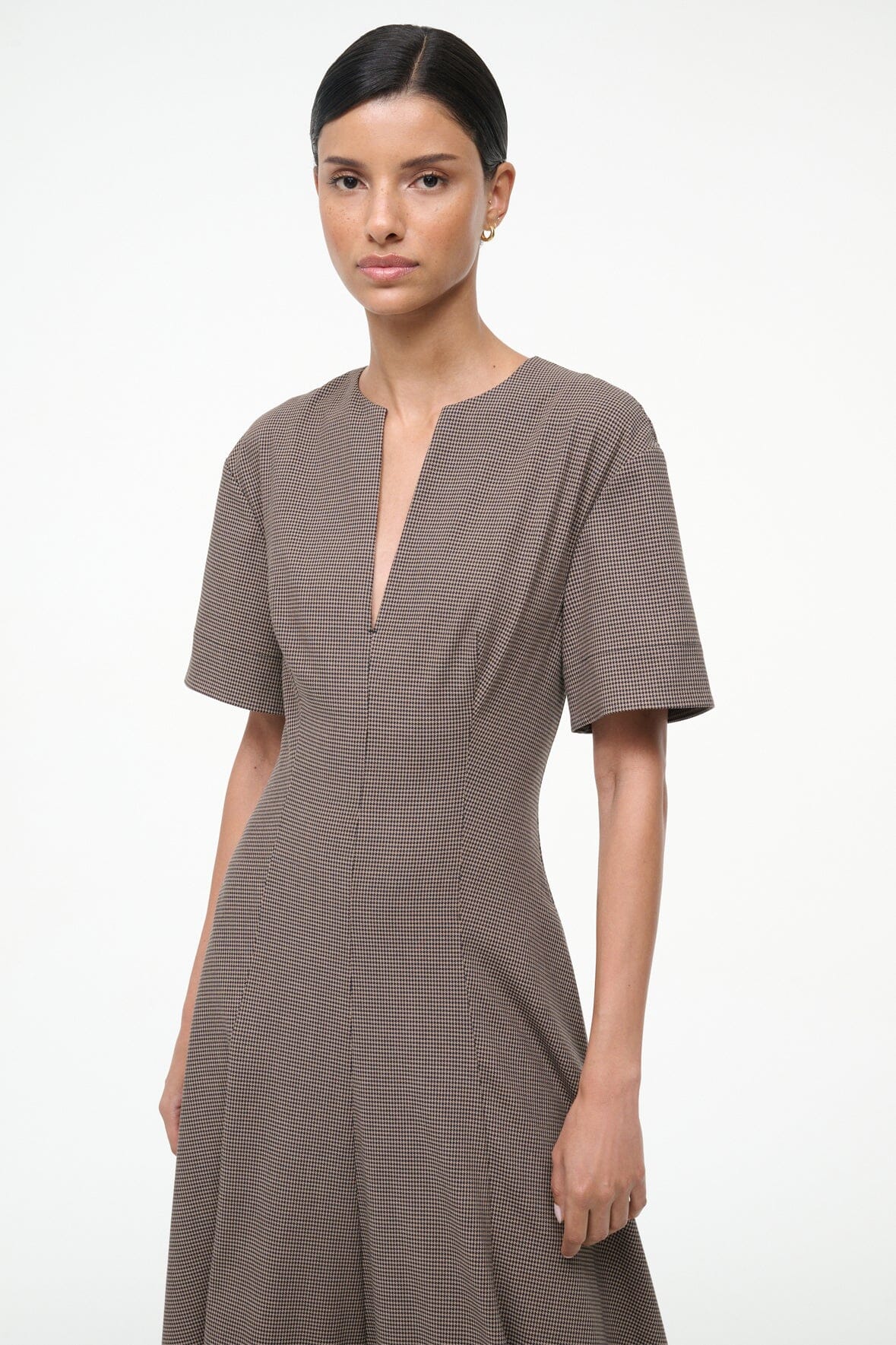 STAUD Sale Frances Dress Houndstooth