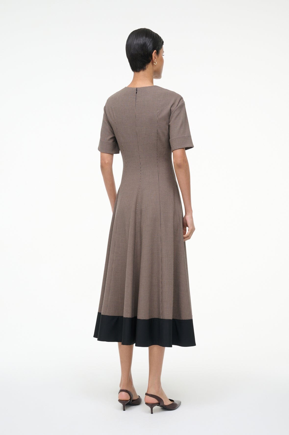 STAUD Sale Frances Dress Houndstooth
