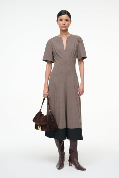 STAUD Sale Frances Dress Houndstooth