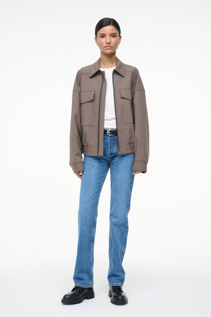 STAUD Sale Eugene Jacket Houndstooth