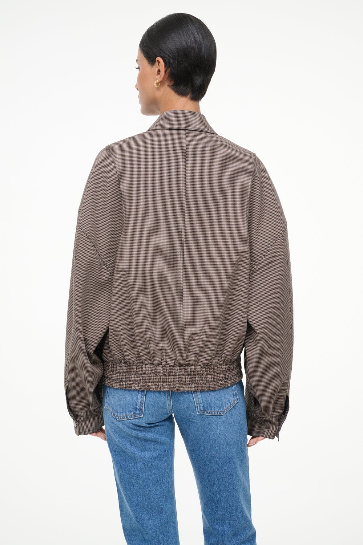 STAUD Sale Eugene Jacket Houndstooth