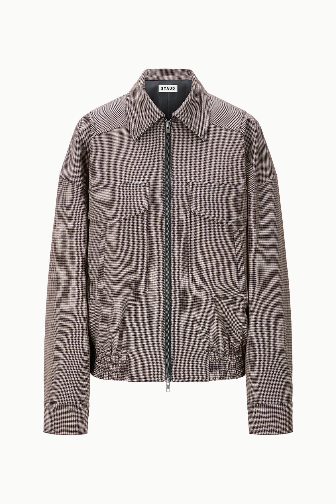 STAUD Sale Eugene Jacket Houndstooth