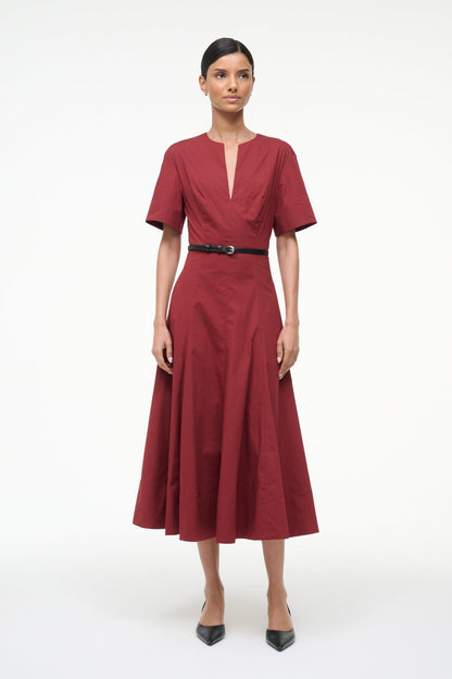 STAUD Sale Frances Dress Sangria