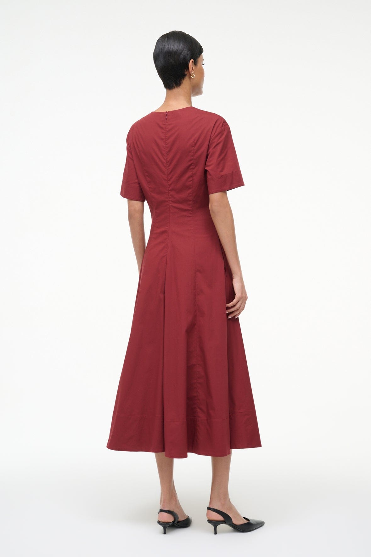 STAUD Sale Frances Dress Sangria