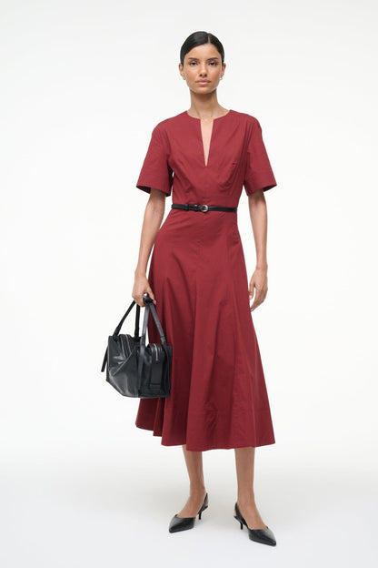 STAUD Sale Frances Dress Sangria