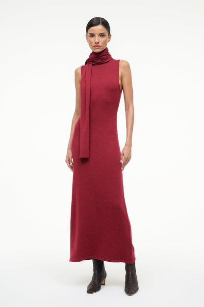 STAUD Sale Canal Midi Dress Sangria