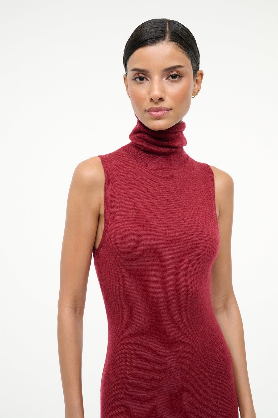 STAUD Sale Canal Midi Dress Sangria