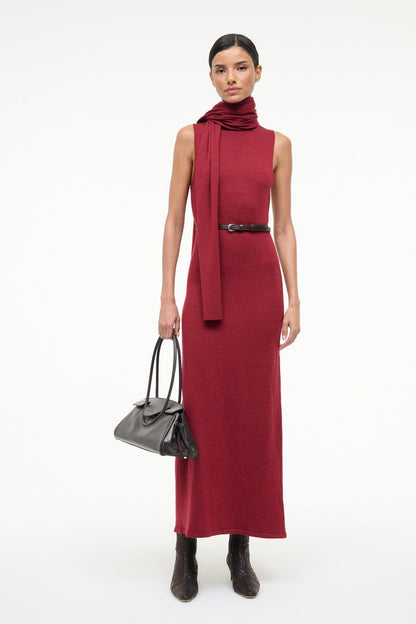 STAUD Sale Canal Midi Dress Sangria