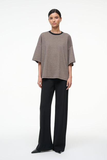 STAUD Sale Capsule Top Houndstooth