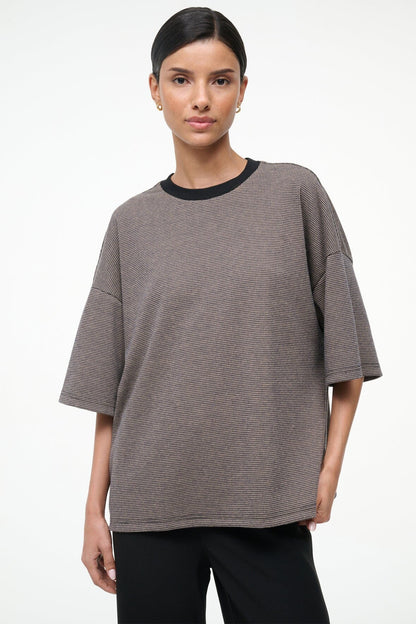 STAUD Sale Capsule Top Houndstooth