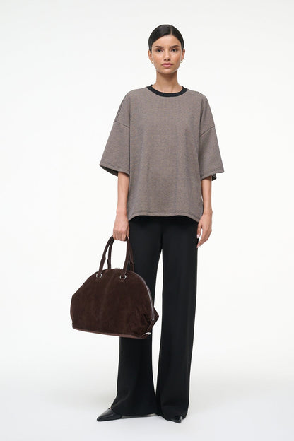 STAUD Sale Capsule Top Houndstooth