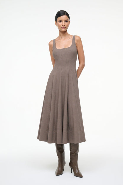 STAUD Sale Wells Dress Houndstooth