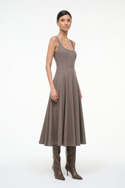 STAUD Sale Wells Dress Houndstooth