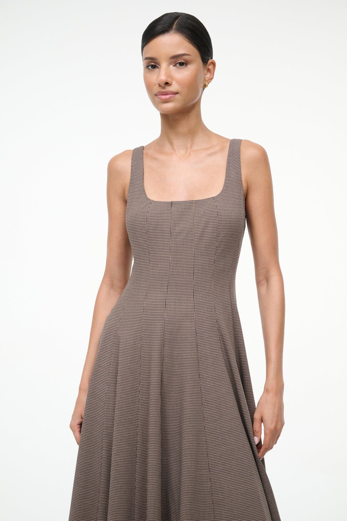 STAUD Sale Wells Dress Houndstooth