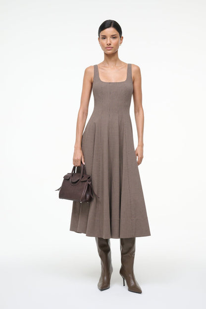 STAUD Sale Wells Dress Houndstooth