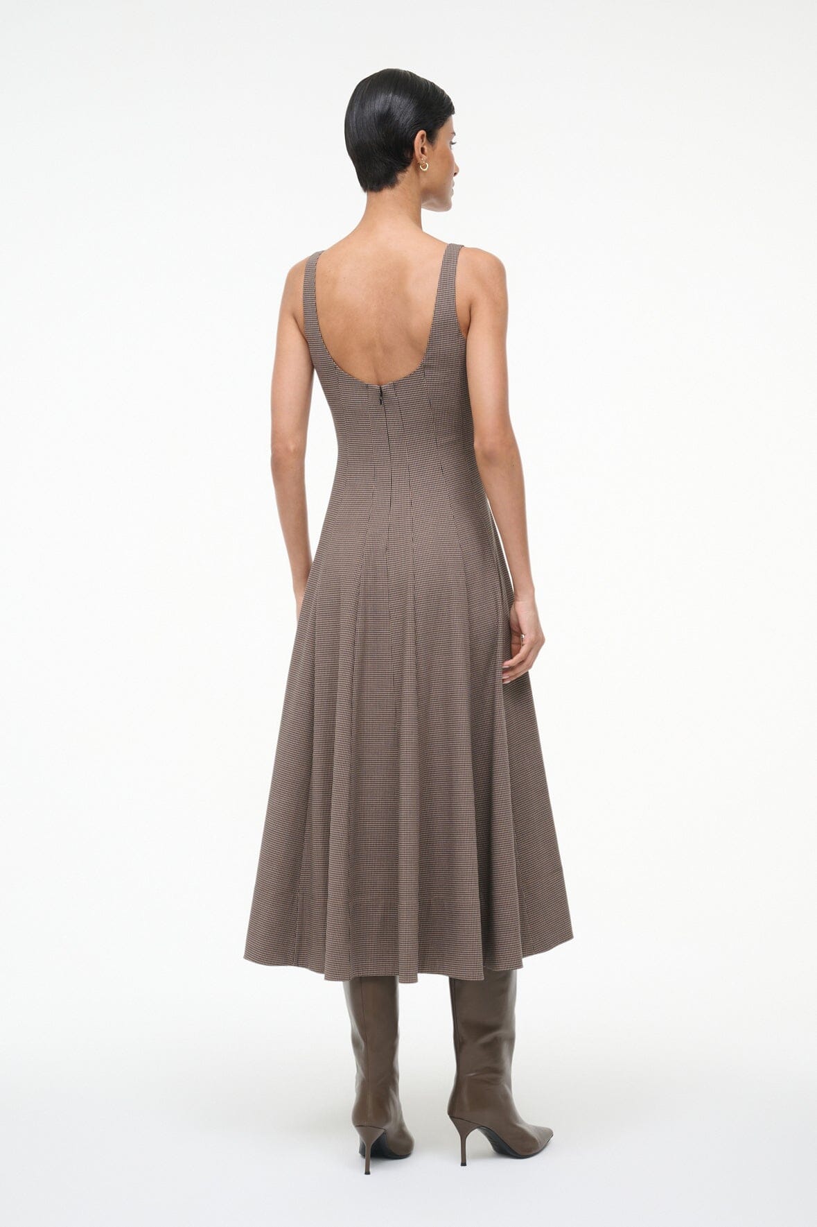 STAUD Sale Wells Dress Houndstooth
