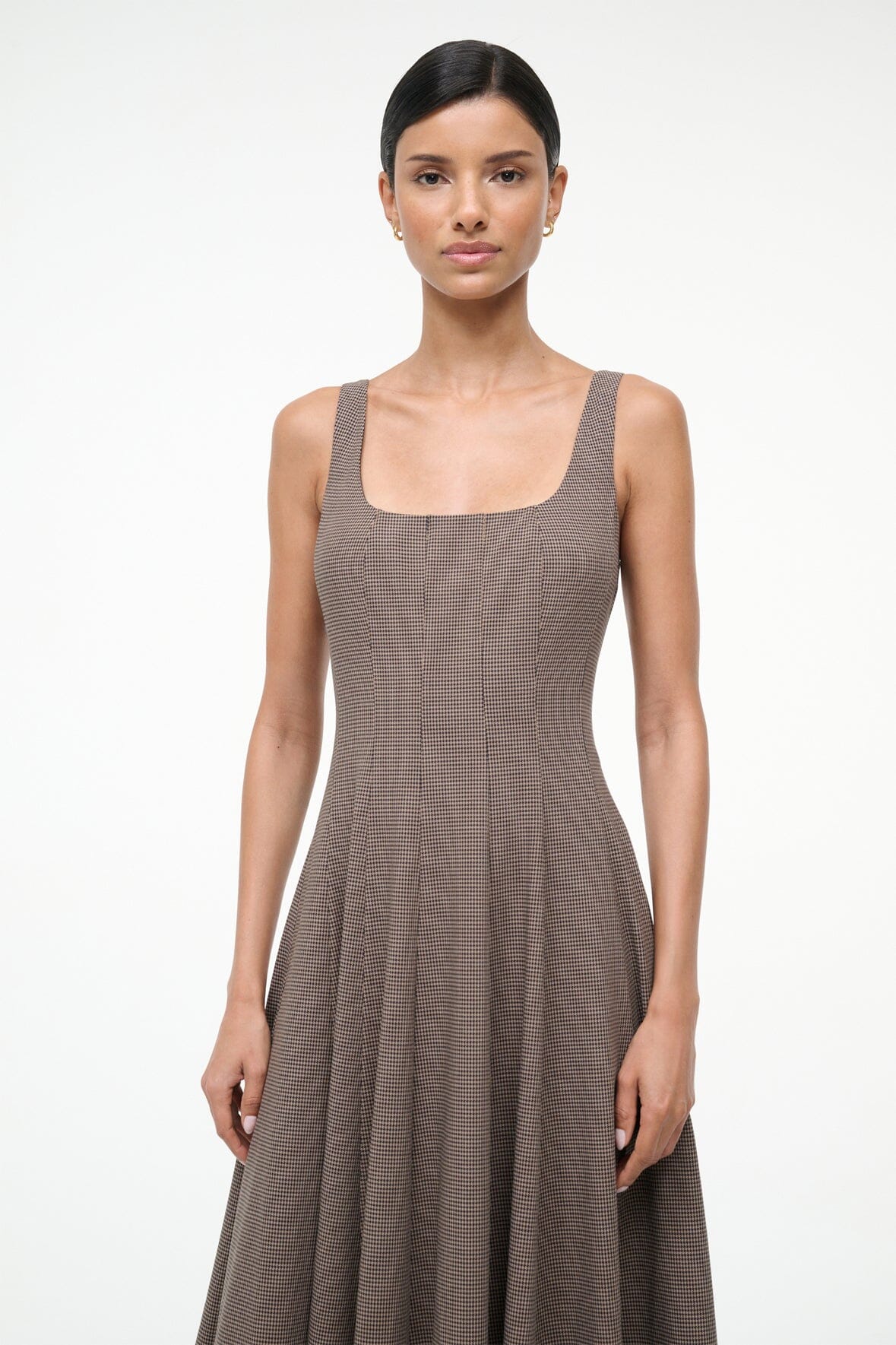 STAUD Sale Wells Dress Houndstooth
