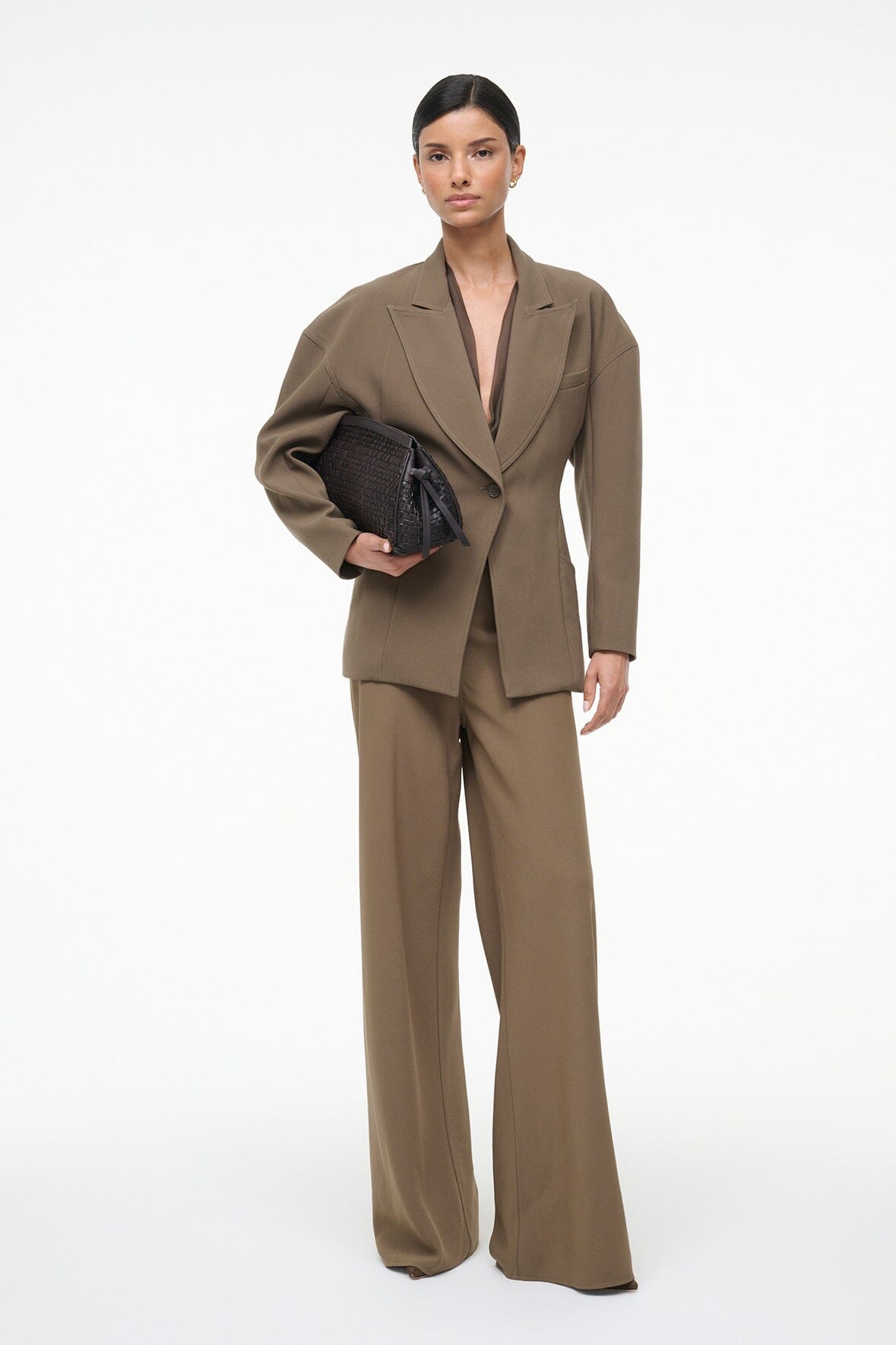 STAUD Sale Cole Blazer Truffle