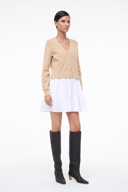 STAUD Sale Milo Dress Wheat White