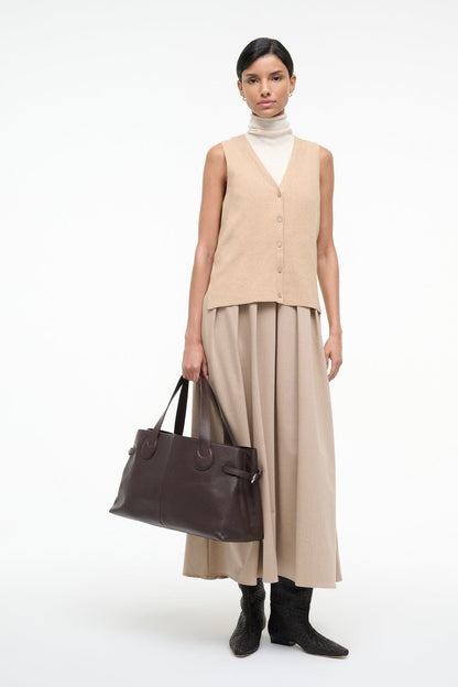 STAUD Sale Madeline Dress Wheat