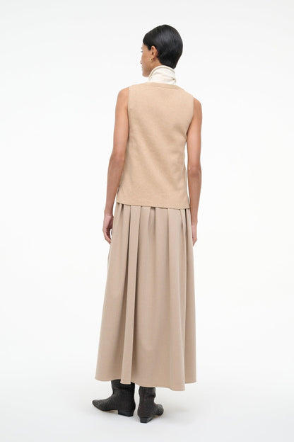 STAUD Sale Madeline Dress Wheat