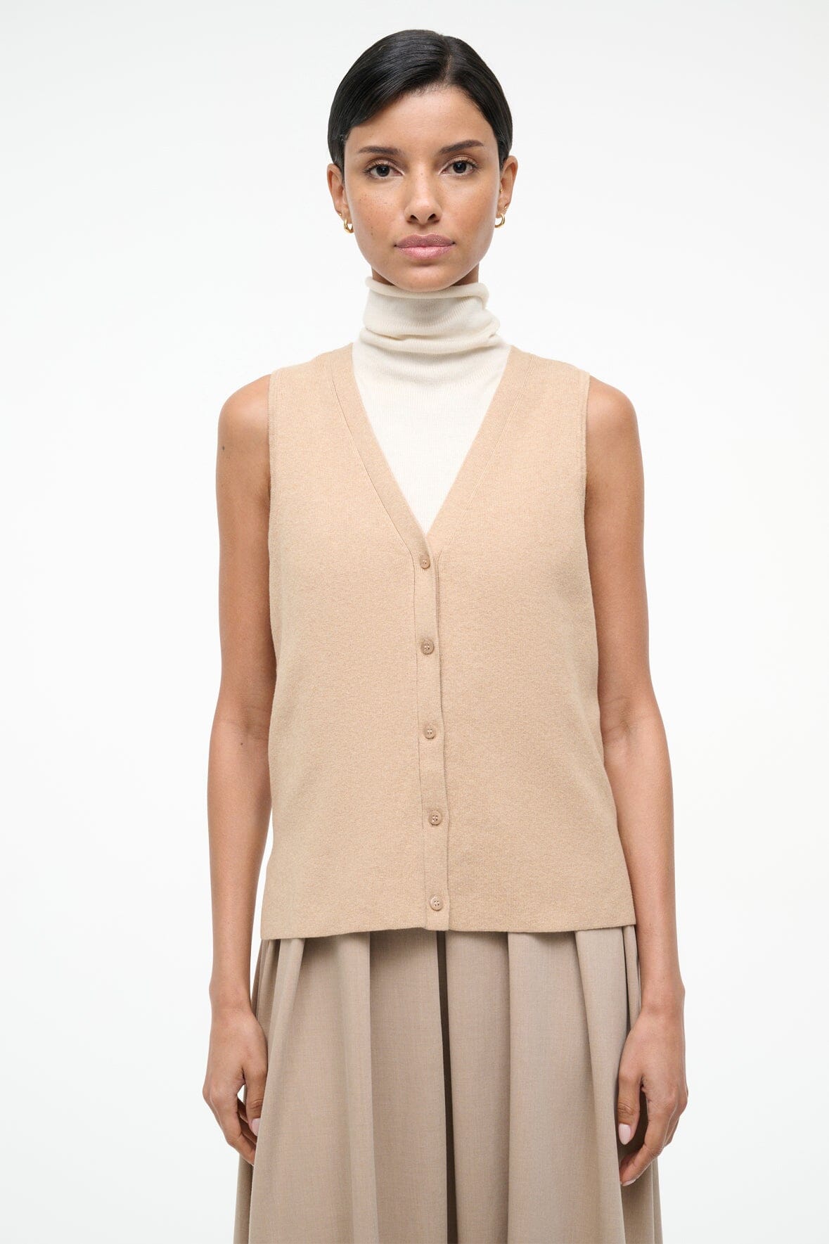 STAUD Sale Madeline Dress Wheat