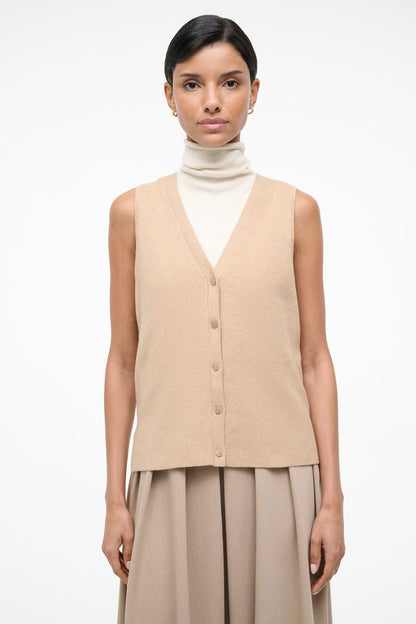 STAUD Sale Madeline Dress Wheat