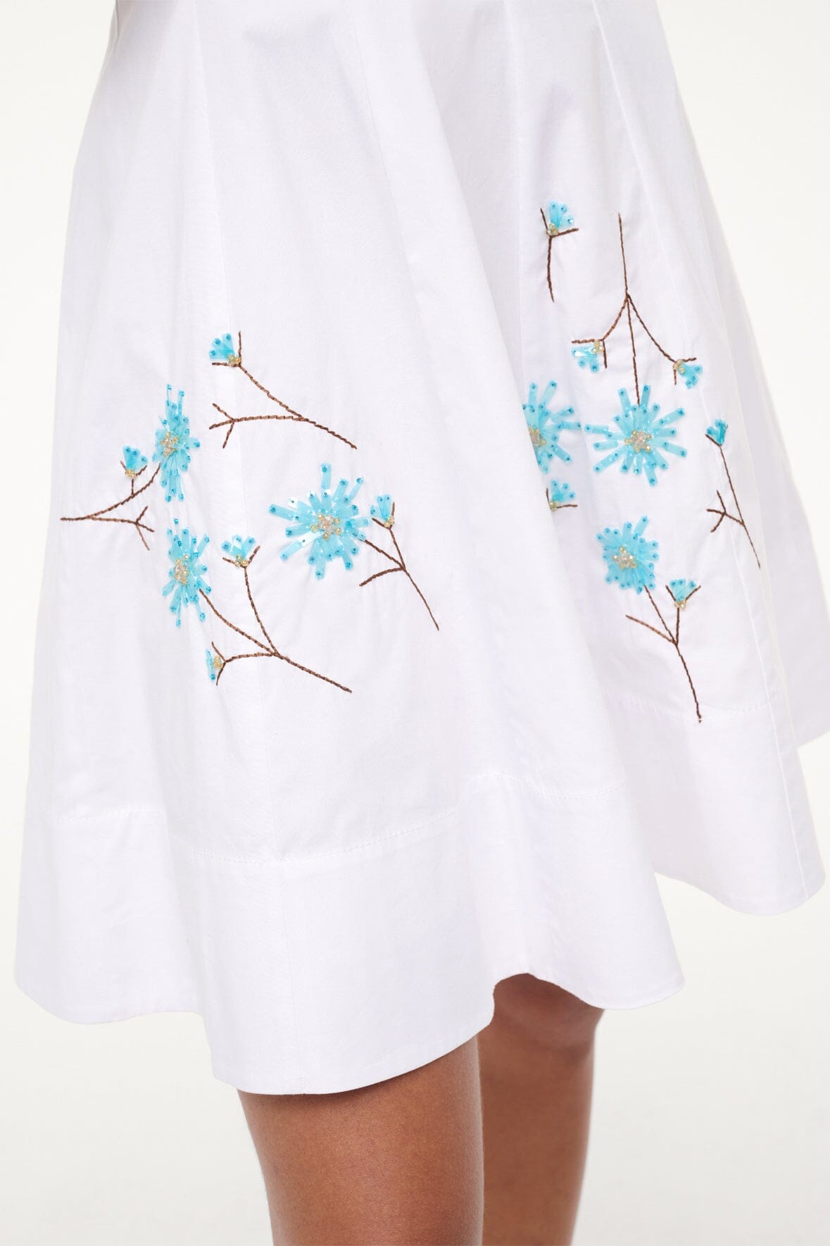 STAUD Sale Mini Wells Dress Dandelion White